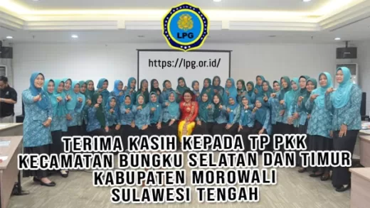 Terima Kasih kepada TP. PKK Bungku Selatan dan Bungku Timur Kabupaten Morowali Provinsi Sulawesi Tengah