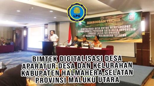 Bimtek Digitalisasi Desa Aparatur Desa dan Kelurahan Kabupaten Halmahera Selatan Provinsi Maluku Utara