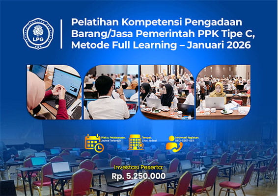 Pelatihan Kompetensi Pengadaan BarangJasa Pemerintah PPK Tipe C